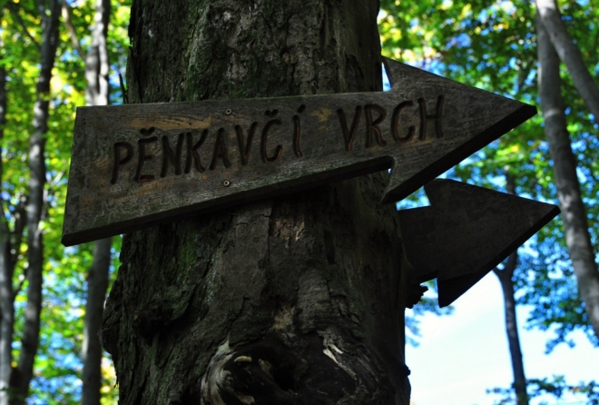 Odbočka na Pěnkavčí vrch není 