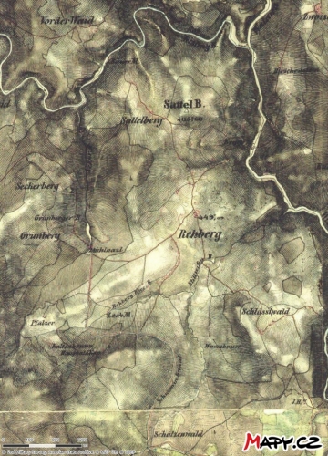 Historická mapa Srnska.