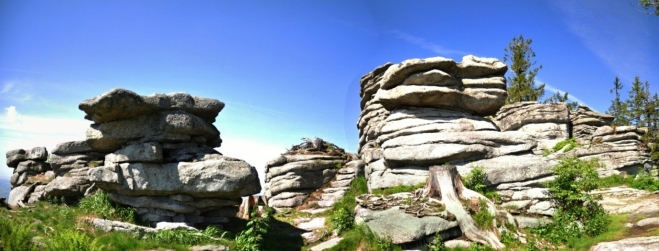 Panorama Třístoličníku.