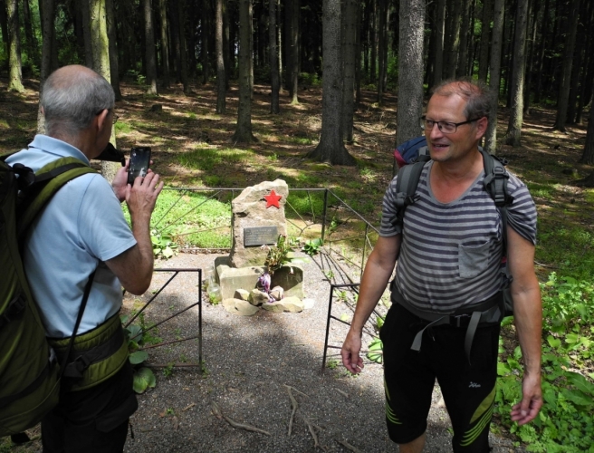 V Brdech narazíte na mnoho pomníčků padlým Rudoarmějcům. 