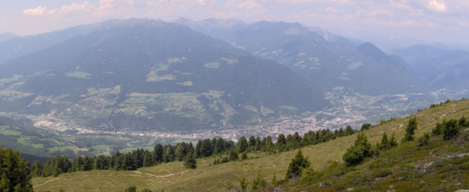 Pohled na Brixen cestou na Telegrapho.
