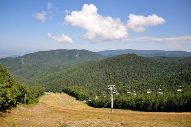 Sjezdovka na Skalce.
