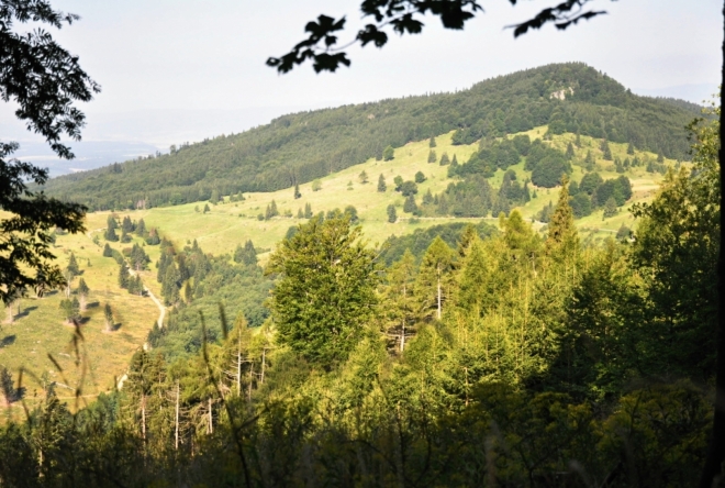 Vysoko nad sedlem Prislopy...