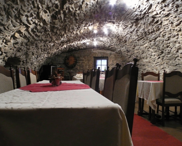 V restauraci Kovárna.