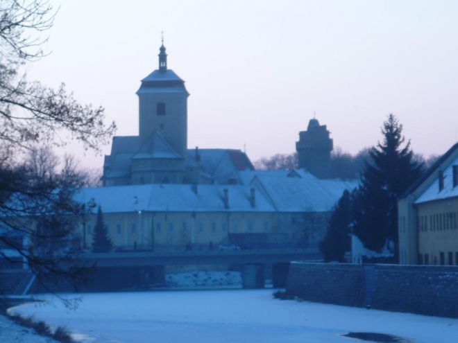 Strakonický hrad v zimě