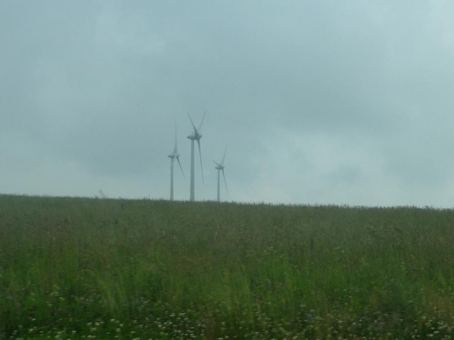 Větrné elektrárny na vrších