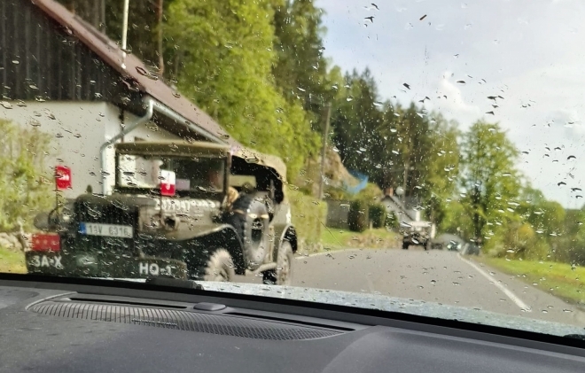 Oslavy osvobození Americkou armádou.