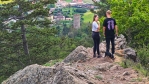 Pohled k věži Žebráku.