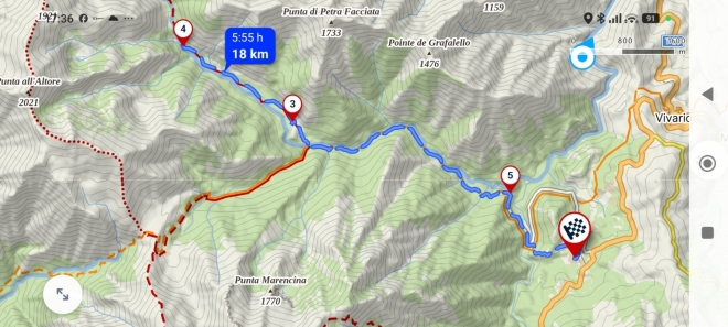 Mapa trasy.