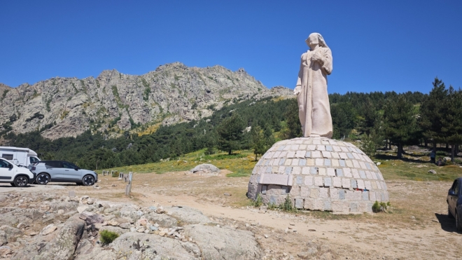 V sedle Col de Vergio (1457 m n. m.).
