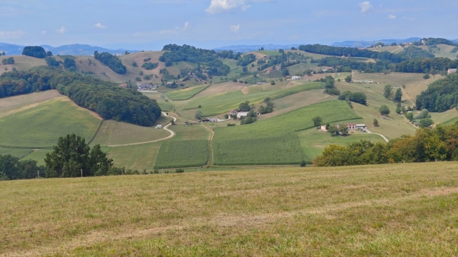 Pohled od vrcholu Gradiště.