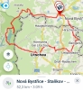 Mapa cyklotrasy.