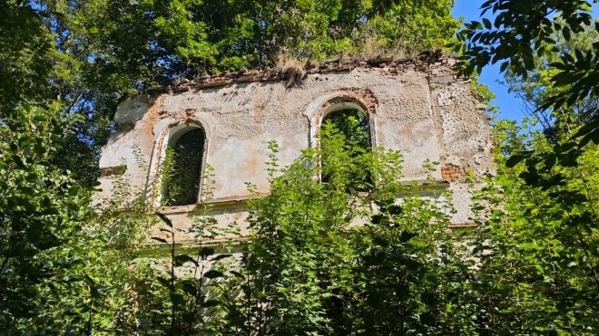 roce 1717 byla původní tvrz Matyášem Jindřichem Butzem z Rolsberka přestavěna na barokní zámek. V průběhu 19. století byl zámek upravován v duchu novogotiky, přičemž vznikla kaple a park. Po odsunu německého obyvatelstva a zřízení hraničního pásma zámek nejdříve obývala rudá armáda, poté sloužil ke kulturním akcím nebo jako sklad. Od 70. let 20. století postupně chátral. (Mapy.com)