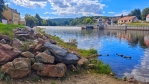 Vltava u Hněvkovic...