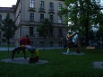 Zajímavé sochy v parčíku
