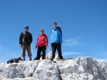 Ve výšce kolem 2 450m jsme již na hřebenu nedaleko vrcholu Kanin. 