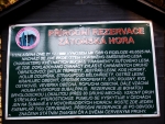 Cedule přírodní rezervace.
