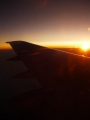 Východ slunce z letadla
