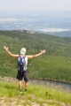 Luděk se snaží vznést nad jezero Wielki Stav.