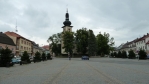 Náměstí v Novém Městě na Moravě, kousek za hranicíc Čech a Moravy (Tom)