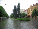Mukačevo, pěší zóna
