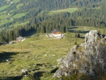 Stoupání po pastvinách od Erichhütte