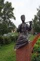 Vologda - Socha Múzy u památníku K. Baťuškova