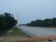 Zrcadlové jezírko (Reflecting Pool) pro lepší dojem z památek je bohužel vypuštěné.