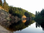 Orlí útesy (Ērgļu klintis) při řece Gauja, Lotyšsko