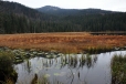 Vrchol Javoru přes jezero. Cesta k němu odsud není jednoduchá.