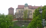 Pohled na část hradu Wawel