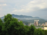 Tchaj-pej, výhled na čtvrť Tan-šuej (Danshui)
