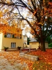 Podzim před vilou
