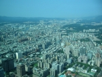 Tchaj-pej z mrakodrapu Taipei 101