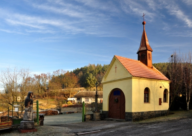 Kaple v Tažovicích.