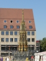 Kašna na náměstí v Norimberku