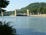Řeka Neckar u Gundelsheimu