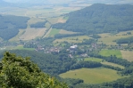 Výhled z Milešovky – Milešov