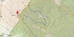 Mapka výstupu na Tl'stou a Ostrou.