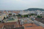 Budapešť, výhled z baziliky svatého Štěpána (Szent István-bazilika) na jih až jihozápad