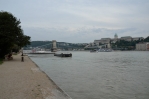 Dunaj v Budapešti, v pozadí Budín