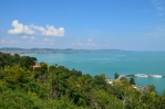 Balaton z vyhlídky u kláštera Tihany