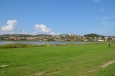 Jezero Belső-tó a vesnice Tihany, Maďarsko