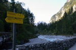 V údolí Wimbachtal, Berchtesgadenské Alpy, Německo