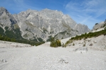 V údolí Wimbachtal, Berchtesgadenské Alpy, Německo