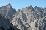 Hory nad údolím Wimbachtal, Berchtesgadenské Alpy, Německo