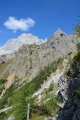 Sestup ze sedla Trischübel, Berchtesgadenské Alpy, Německo
