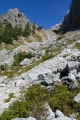 Sestup ze sedla Trischübel, Berchtesgadenské Alpy, Německo