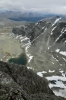 Výhled z vrcholu Vinjeronden, národní park Rondane, Norsko