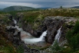 Vodopád Storulfossen na říčce Store Ula, národní park Rondane, Norsko